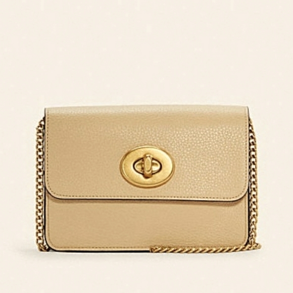 NWT Coach Jennifer Lopez CREAM SNAKESKIN GOLD Crossbody EXTREMLY RARE - Picture 4 of 6